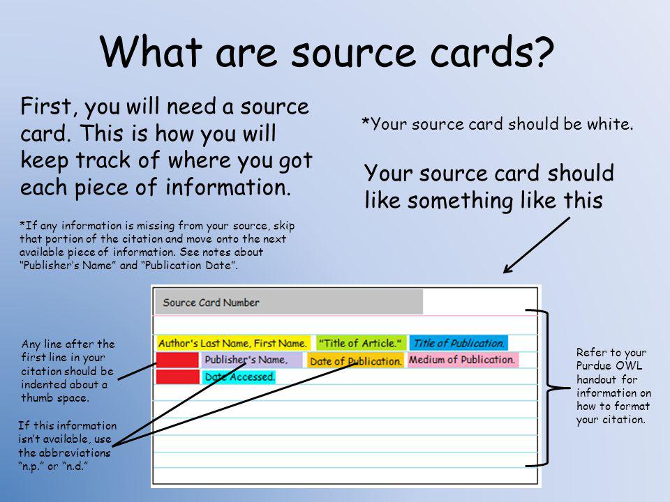 research paper note cards online